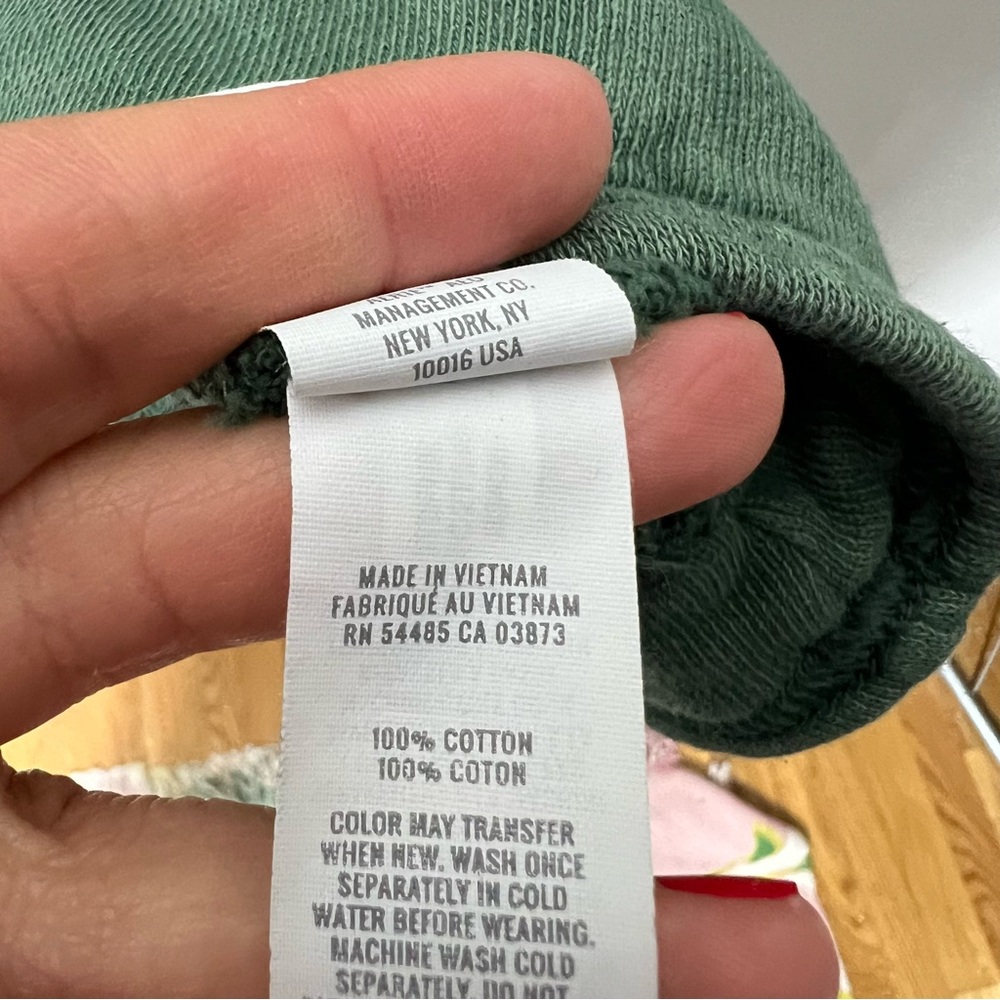 Aerie American Eagle Oversized Hoodie Sweatshirt Henley Button Up Hood Green *S - Picture 13 of 15
